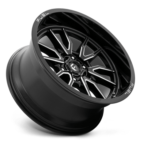 Fuel D761 Clash Cast Aluminum Wheel - Gloss Black Milled