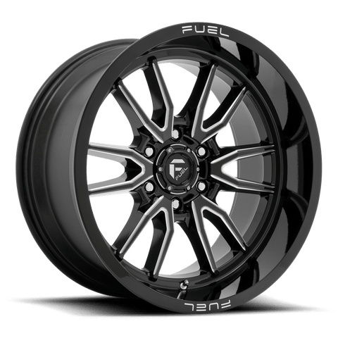 Fuel D761 Clash Cast Aluminum Wheel - Gloss Black Milled