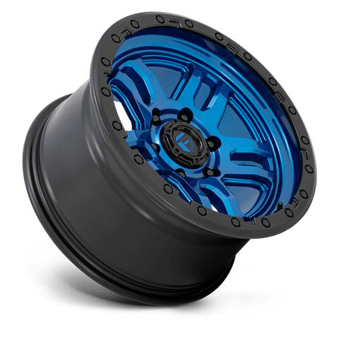 Fuel D790 Ammo Cast Aluminum Wheel - Blue With Black Lip