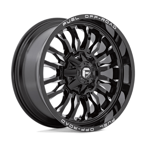 D795 ARC Cast Aluminum Wheel in Gloss Black Milled Finish from Fuel Wheels - View 2