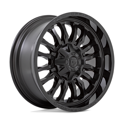 D796 ARC Cast Aluminum Wheel in Matte Black with Gloss Black Lip Finish from Fuel Wheels - View 1