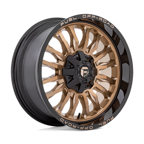 D797 ARC Cast Aluminum Wheel in Platinum Bronze with Black Lip Finish from Fuel Wheels - View 1