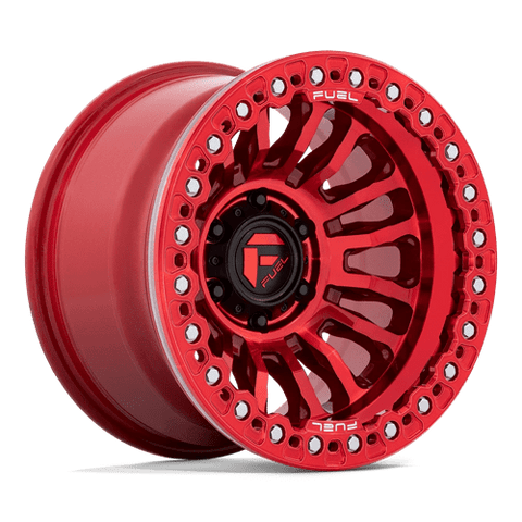 FC125 Rincon Beadlock Cast Aluminum Wheel in Candy Red Finish from Fuel Wheels - View 2