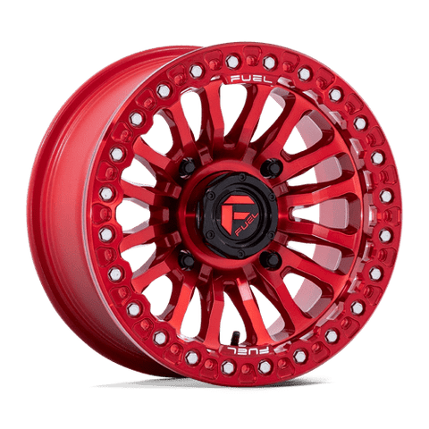 FV125 Rincon UTV Beadlock Cast Aluminum Wheel in Candy Red Finish from Fuel Wheels - View 2