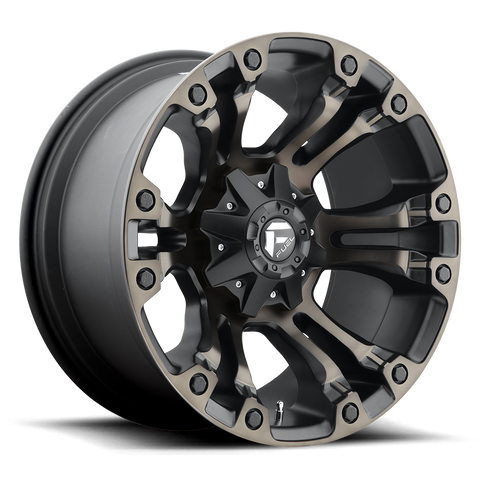 D569 Vapor Cast Aluminum Wheel in Matte Black Double Dark Tint Finish from Fuel Wheels - View 1