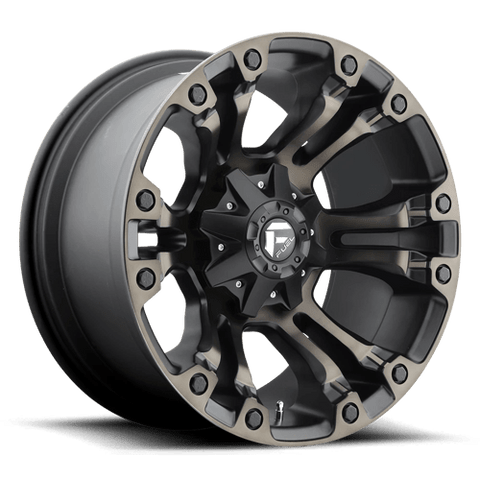 D569 Vapor Cast Aluminum Wheel in Matte Black Double Dark Tint Finish from Fuel Wheels - View 2