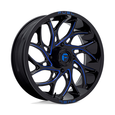 Fuel UTV D778 Runner UTV Cast Aluminum Wheel - Gloss Black Milled Candy Blue