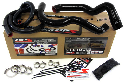 HPS Black Reinforced Silicone Radiator   Heater Hose Kit for Jeep 91-01 Cherokee XJ 4.0L