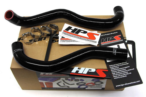 HPS Black Reinforced Silicone Radiator Hose Kit Coolant for Honda 12-15 Civic Si