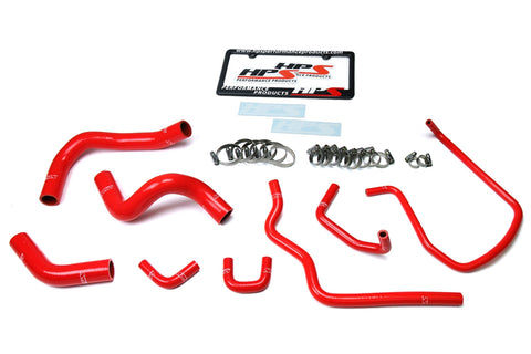 HPS Red Reinforced Silicone Radiator Hose Kit Coolant for Infiniti 04-10 QX56 V8 5.6L