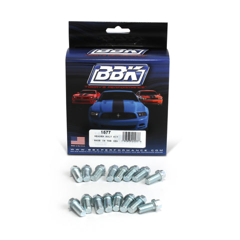 BBK Performance Exhaust Header Bolt Kit - Ford Sbf 302/351 3/8 (16 Pcs)