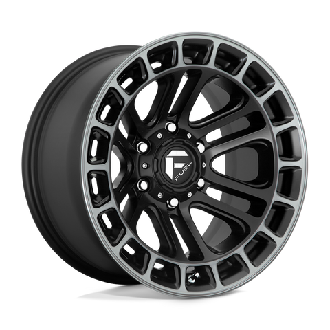 D720 Heater Cast Aluminum Wheel in Matte Black Double Dark Tint Machined Finish from Fuel Wheels - View 1