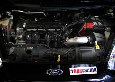 HPS Performance Black Shortram Air Intake for 14-15 Ford Fiesta 1.6L Non Turbo