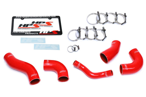 HPS Red Reinforced Silicone Intercooler Hose Kit for Kia 11-15 Optima 2.0L Turbo