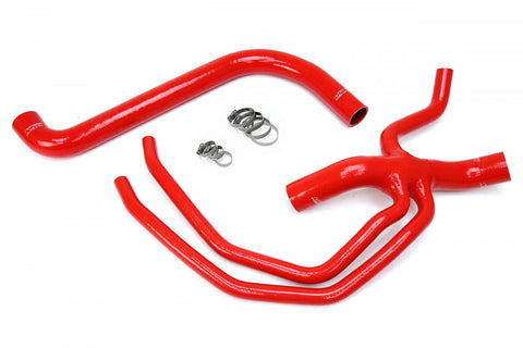 HPS Red Reinforced Silicone Radiator Hose Kit Coolant for Ford 99-03 F150 Lightning 5.4L V8