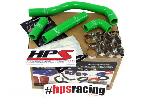 HPS Green Reinforced Silicone Radiator Hose Kit for Kawasaki 88-04 KX500