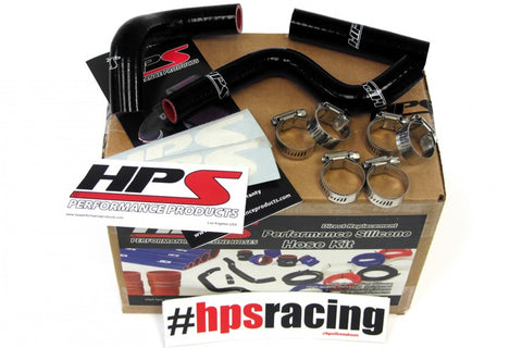 HPS Black Reinforced Silicone Radiator Hose Kit for Kawasaki 98-12 KX80 KX85 KX100