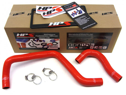 HPS Red Reinforced Silicone Radiator Hose Kit Coolant for Honda 88-00 or Acura 94-01 Integra/Honda 88-00 Civic CRX Del Sol