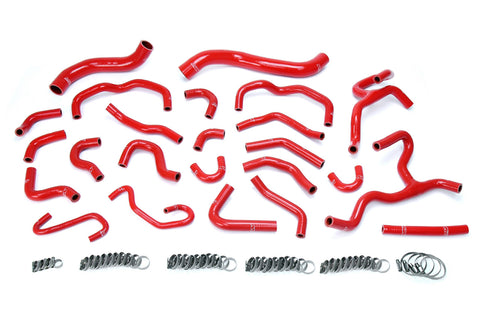 HPS Red Reinforced Silicone Radiator   Heater Hose Kit Coolant for Toyota 08-16 Land Cruiser 5.7L V8