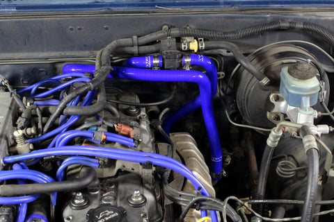 HPS Blue Reinforced Silicone Heater Hose Kit for Toyota 89-95 Pickup 22RE Non Turbo EFI LHD