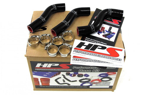 HPS Black Reinforced Silicone Radiator Hose Kit Coolant for KTM 07-10 250SXF
