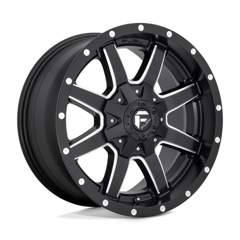 D538 Maverick Cast Aluminum Wheel in Matte Black Milled Finish from Fuel Wheels - View 1