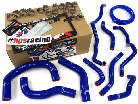 HPS Reinforced Blue Silicone Radiator   Heater Hose Kit Coolant for Scion 08-14 iQ 1.3L