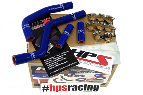 HPS Blue Reinforced Silicone Radiator Hose Kit for Yamaha 02-18 YZ125 2 Stroke