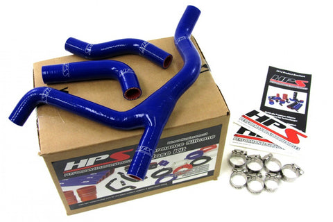 HPS Blue Reinforced Silicone Radiator Hose Kit Coolant for Suzuki 07-09 RMZ250