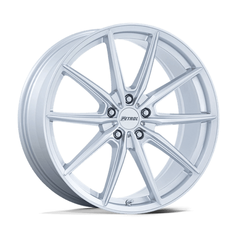 P4B Cast Aluminum Wheel in Gloss Silver Finish from Petrol Wheels - View 2