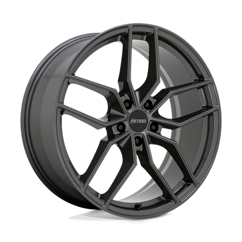 P5C Cast Aluminum Wheel in Gloss Gunmetal Finish from Petrol Wheels - View 1