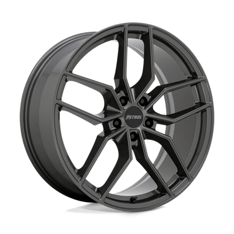 P5C Cast Aluminum Wheel in Gloss Gunmetal Finish from Petrol Wheels - View 2