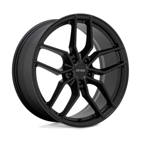 P5C Cast Aluminum Wheel in Matte Black Finish from Petrol Wheels - View 2