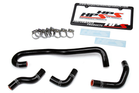 HPS Reinforced Black Silicone Heater Hose Kit Coolant for Toyota 89-92 Pickup 3.0L V6 Left Hand Drive