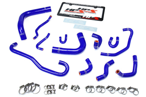 HPS Reinforced Blue Silicone Radiator   Heater Hose Kit Coolant for Toyota 89-92 Pickup 3.0L V6 Left Hand Drive