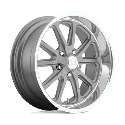 U111 Rambler Cast Aluminum Wheel in Matte Gunmetal Machined Finish from US Mags Wheels - View 2