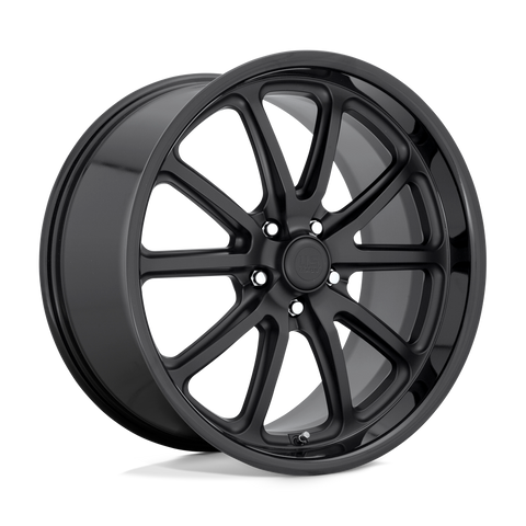 U123 Rambler Cast Aluminum Wheel in Gloss Black Matte Black Finish from US Mags Wheels - View 1