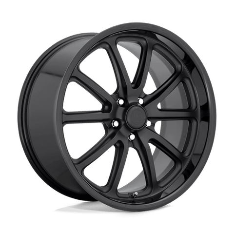 U123 Rambler Cast Aluminum Wheel in Gloss Black Matte Black Finish from US Mags Wheels - View 2