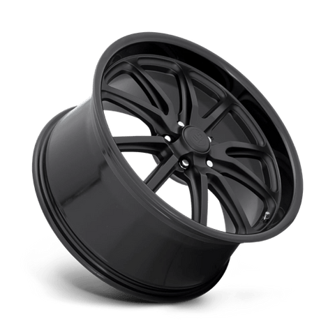 U123 Rambler Cast Aluminum Wheel in Gloss Black Matte Black Finish from US Mags Wheels - View 3