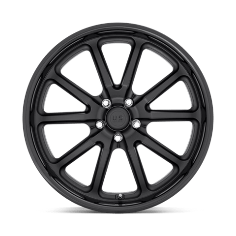 U123 Rambler Cast Aluminum Wheel in Gloss Black Matte Black Finish from US Mags Wheels - View 4