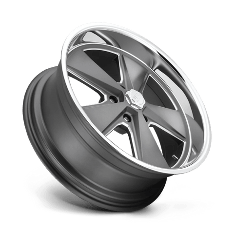 U120 Roadster Cast Aluminum Wheel in Matte Gunmetal Machined Finish from US Mags Wheels - View 3