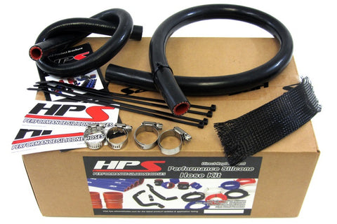 HPS Black Reinforced Silicone Heater Hose Kit for Jeep 91-01 Cherokee XJ 4.0L