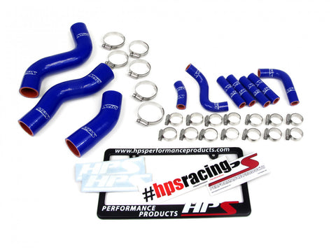 HPS Blue Reinforced Silicone Radiator   Pesky Heater Hose Kit 1FZ-FE for Lexus 96-97 LX450 FJ80 4.5L I6 without rear heater