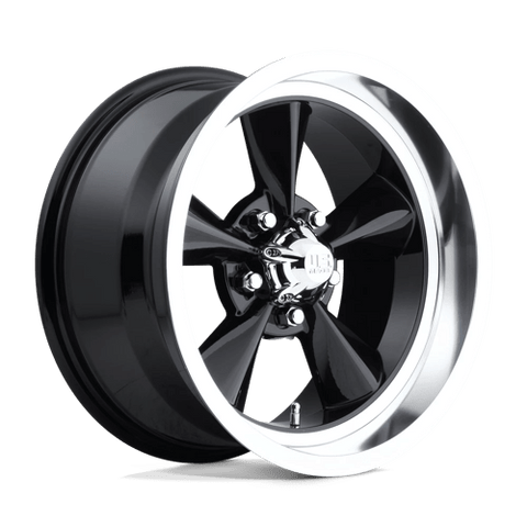 U107 Standard Cast Aluminum Wheel in Gloss Black Finish from US Mags Wheels - View 2