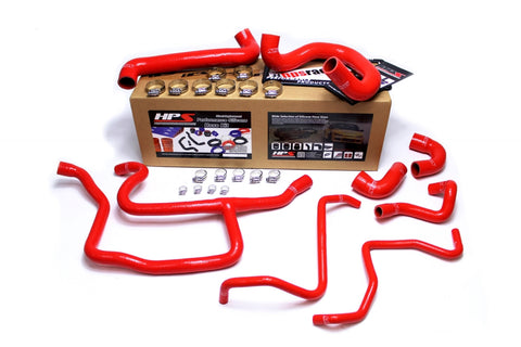 HPS Reinforced Red Silicone Radiator Hose   Heater Hose Kit Coolant for BMW 88-92 E30 325i 325is 325ix 2.5L US Spec