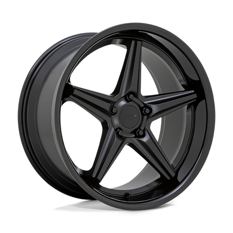 Launch Cast Aluminum Wheel in Matte Black with Gloss Black Lip Finish from TSW Wheels - View 1