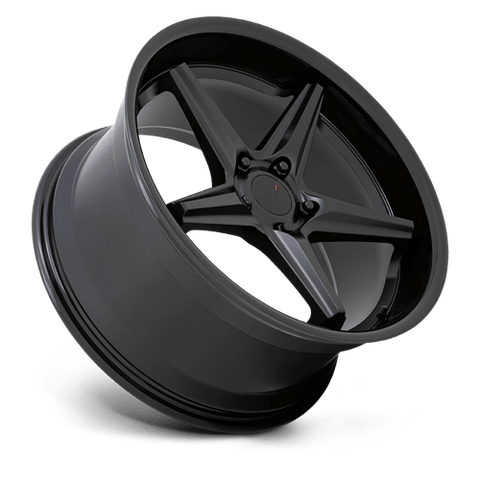 Launch Cast Aluminum Wheel in Matte Black with Gloss Black Lip Finish from TSW Wheels - View 3