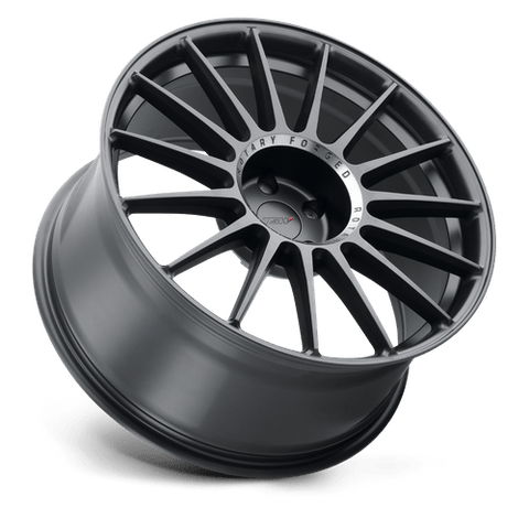 TSW Paddock Flow Formed Aluminum Wheel - Semi Gloss Black With Machined Tinted Ring