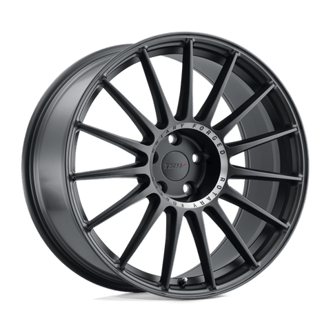 TSW Paddock Flow Formed Aluminum Wheel - Semi Gloss Black With Machined Tinted Ring