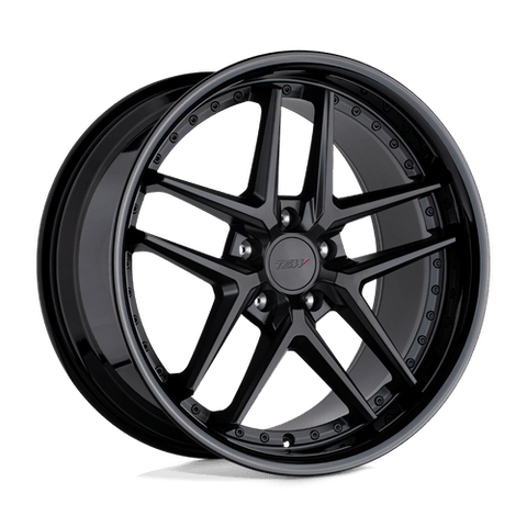 TSW Premio Cast Aluminum Wheel - Matte Black With Gloss Black Lip